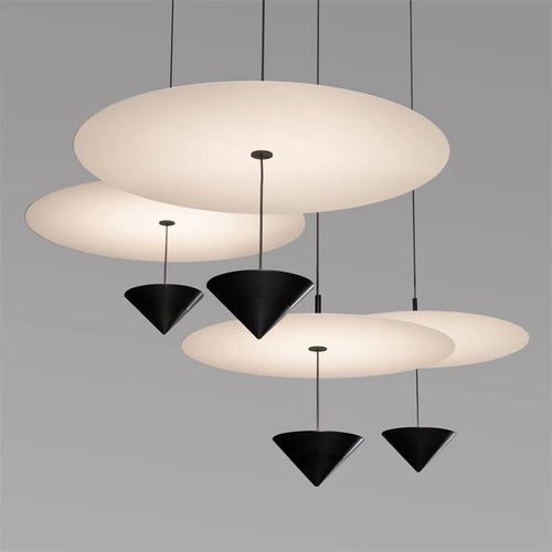 suspension led conique art déco hauteur réglable