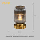 Lampe de Table en verre rétro