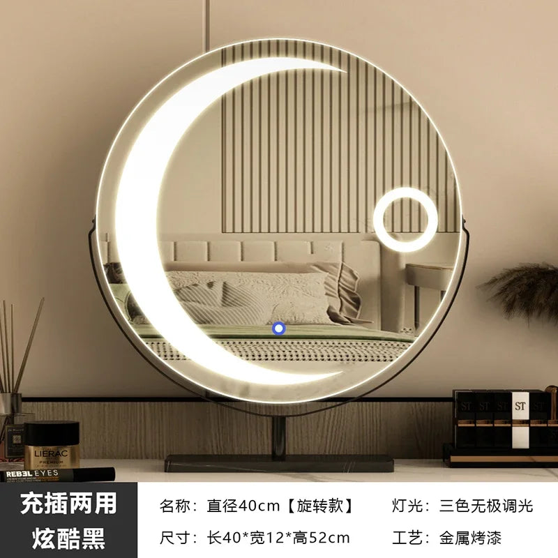 miroir led étoile moderne pour filles et cosmétiques luxe - vue 9 sur 14
