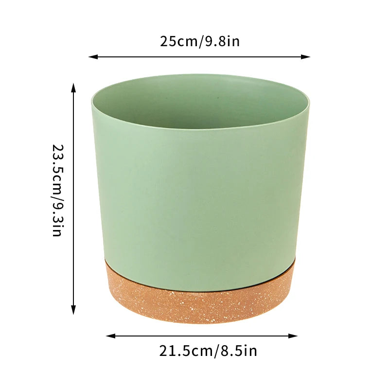 pots de fleurs automatiques avec soucoupe pour jardin et plantes - vue 15 sur 15