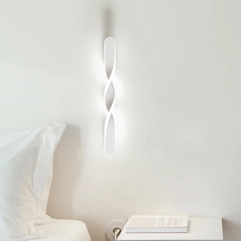 Applique murale led spirale hailion pour décoration intérieure créative - vue 6 sur 12