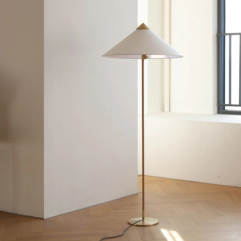 Lampadaire en rotin Design Tynello - vue 5 sur 8