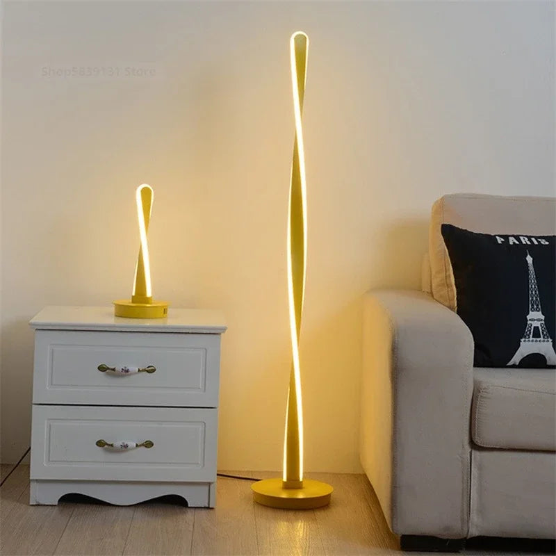 lampadaire led moderne à intensité variable pour décoration intérieure