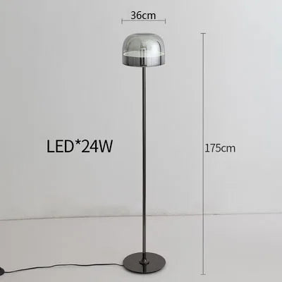 lampes de table nordiques en verre coloré pour intérieur élégant