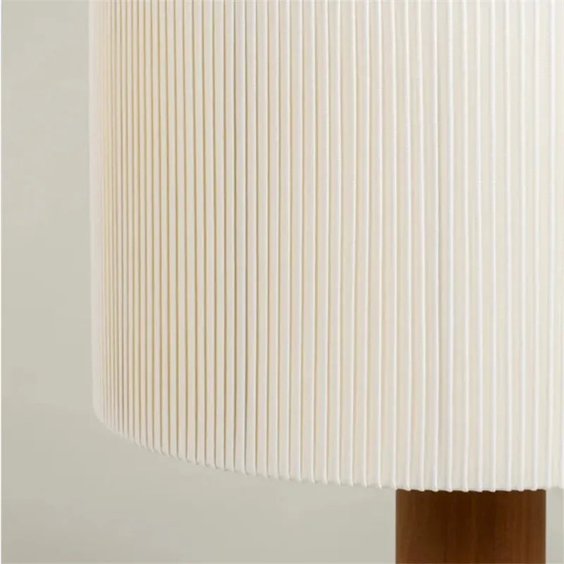 lampe à poser en bois massif style wabi sabi minimaliste - vue 7 sur 9