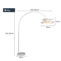 lampadaire en acrylique design pour décoration intérieure élégante