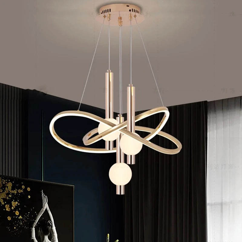 lustre nordique lampes suspendues pour éclairage intérieur