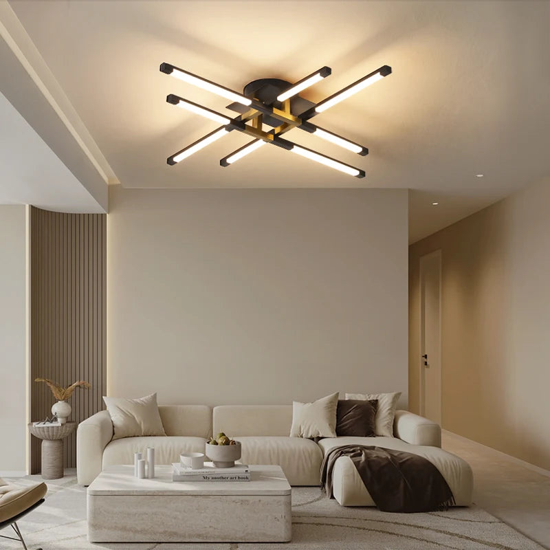 lustre led d'intérieur pour décoration de maison - vue 4 sur 12