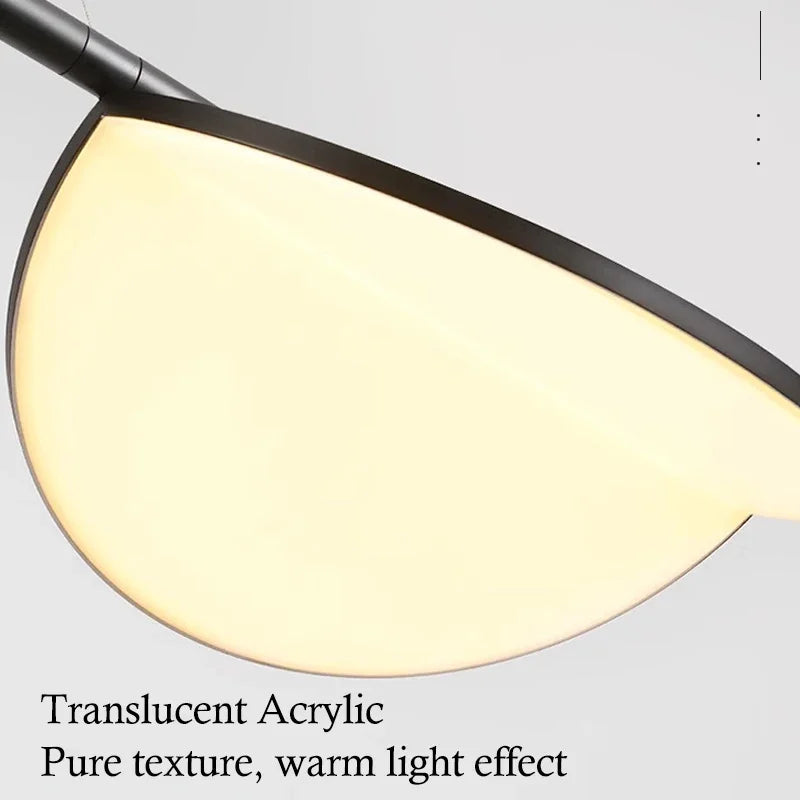 lampe décorative moderne en forme de feuille dabricot pour intérieur - vue 11 sur 10