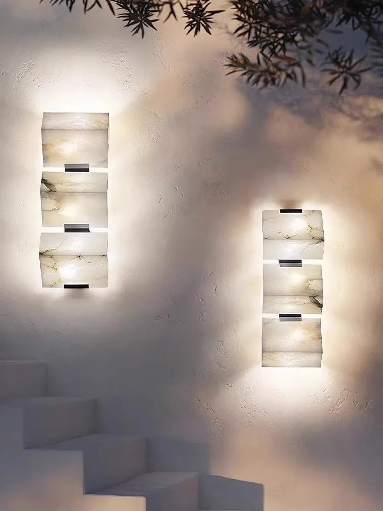 applique murale led géométrique étanche design moderne pour intérieur extérieur - vue 4 sur 12