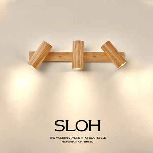 Applique murale LED rétro rotative nordique