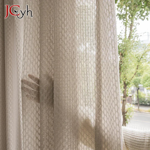 Voilage japonais transparent pour salon ou chambre élégant
