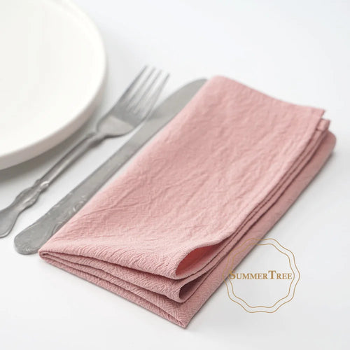 Serviette de table coton lavé style vintage