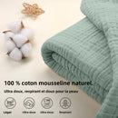 Plaid coton mousseline 6 couches leger style boheme