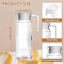 Carafe en verre avec couvercle pour boissons fraîches