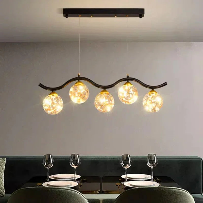suspension LED pour salon cuisine et restaurant - vue 2 sur 8