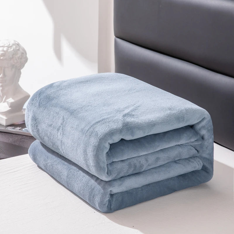 plaid flanelle polaire chaud doux hiver carreaux - vue 3 sur 3