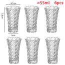 Ensemble 6 verres double paroi pour liqueurs cafe