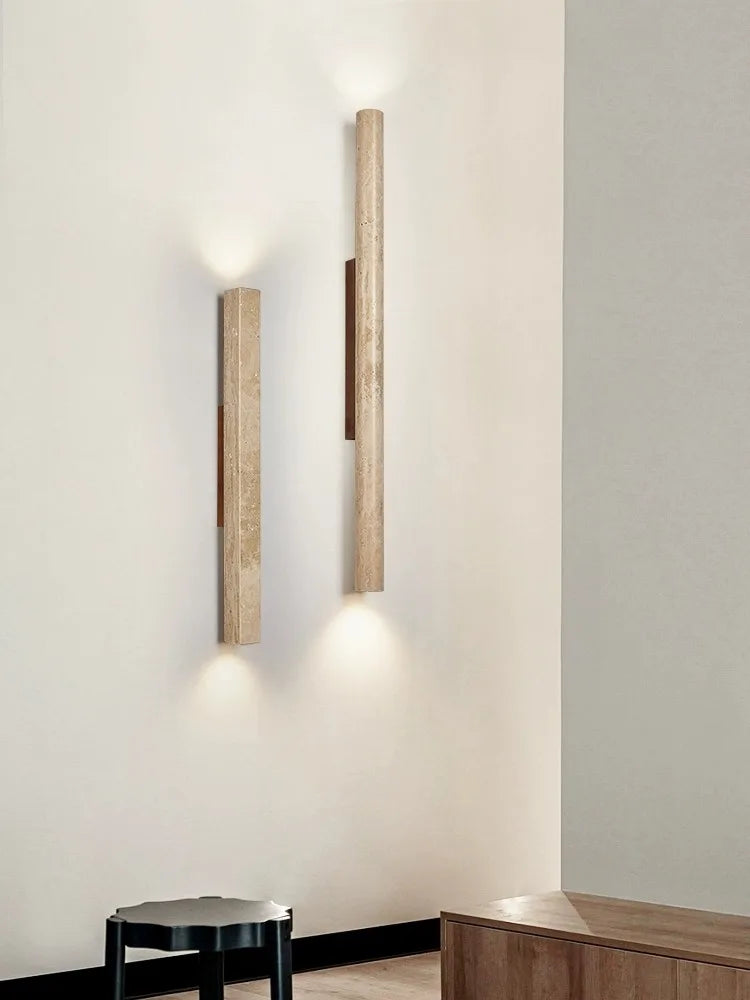 Applique murale longue Led en pierre - vue 5 sur 21