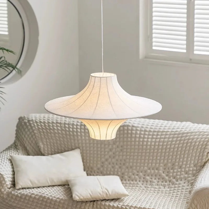 suspension en soie wabi sabi style minimaliste pour intérieur moderne - vue 4 sur 8