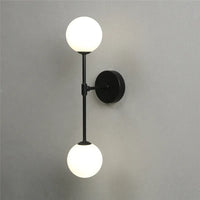 Applique murale post-modernes LED applique murale en verre Simple doré avec ampoule G9 nordique créative chambre salon allée lampe de chevet