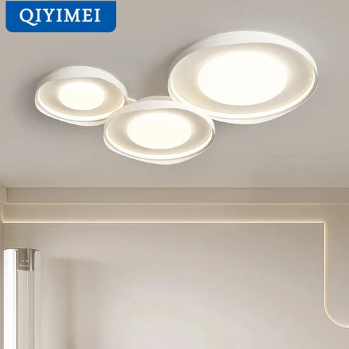 Plafonnier circulaire moderne en fer pour éclairage intérieur
