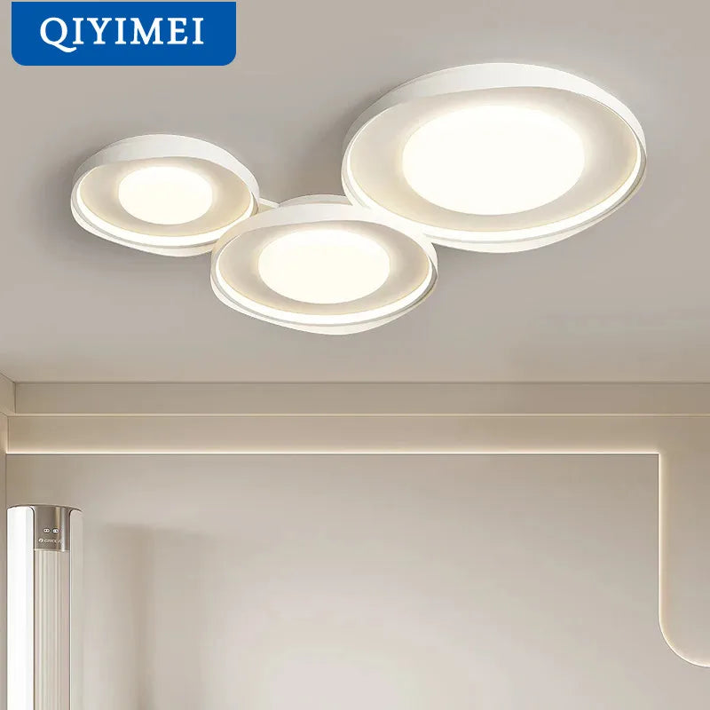 Plafonnier circulaire moderne en fer pour éclairage intérieur - vue 7 sur 11