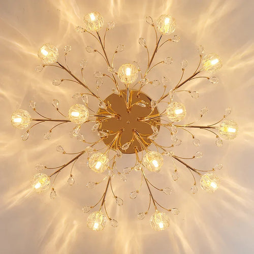 plafonnier moderne en cristal pour un éclairage luxueux