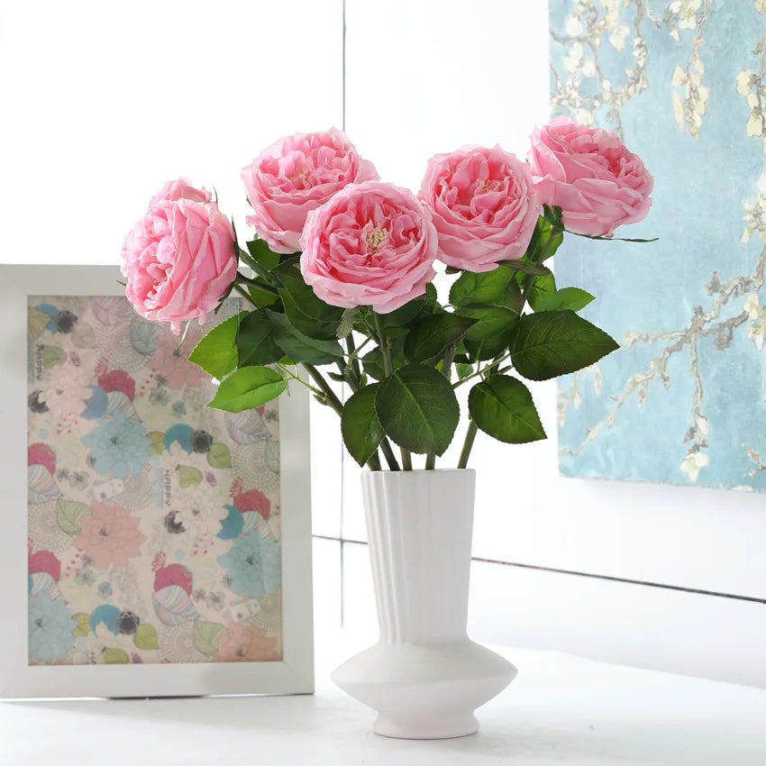 fleurs de pivoine en soie pour décoration florale élégante - vue 11 sur 12