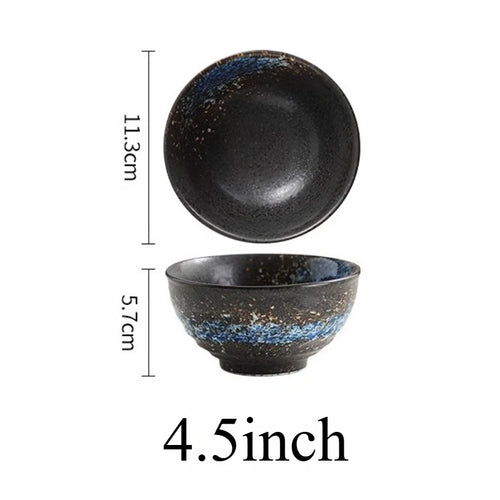Bol à riz céramique forme corne style japonais