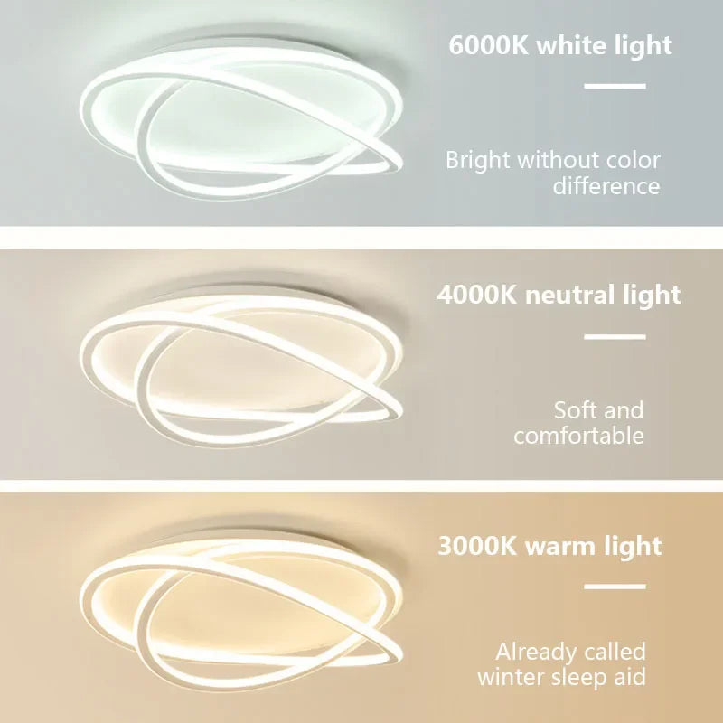Plafonnier design moderne à leds pour intérieur de maison - vue 5 sur 8