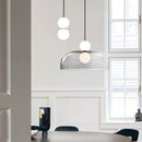 Lampe suspension verre post-moderne couloir décorative
