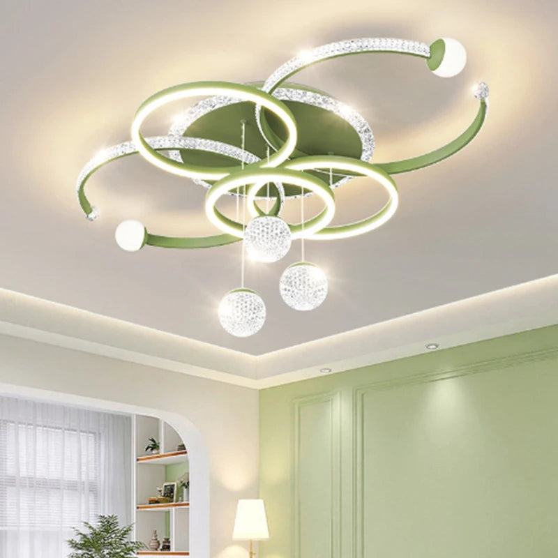 lustre moderne intelligent led décoratif