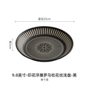 Assiette ceramique relief style japonais retro premium
