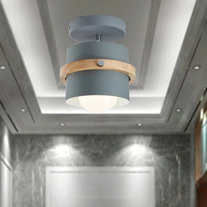 plafonnier nordique en bois luminaire créatif décoration moderne
