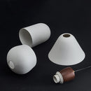 iwhd suspension led en noyer céramique style nordique japonais