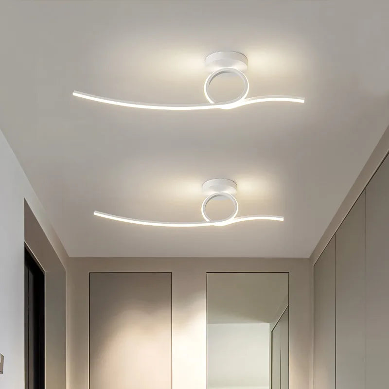 Plafonnier design moderne à leds pour plafond intérieur décoratif - vue 6 sur 14