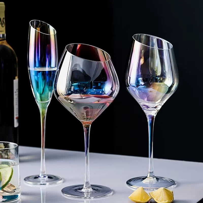 Verres champagne biseautés style nordique design créatif - vue 2 sur 7