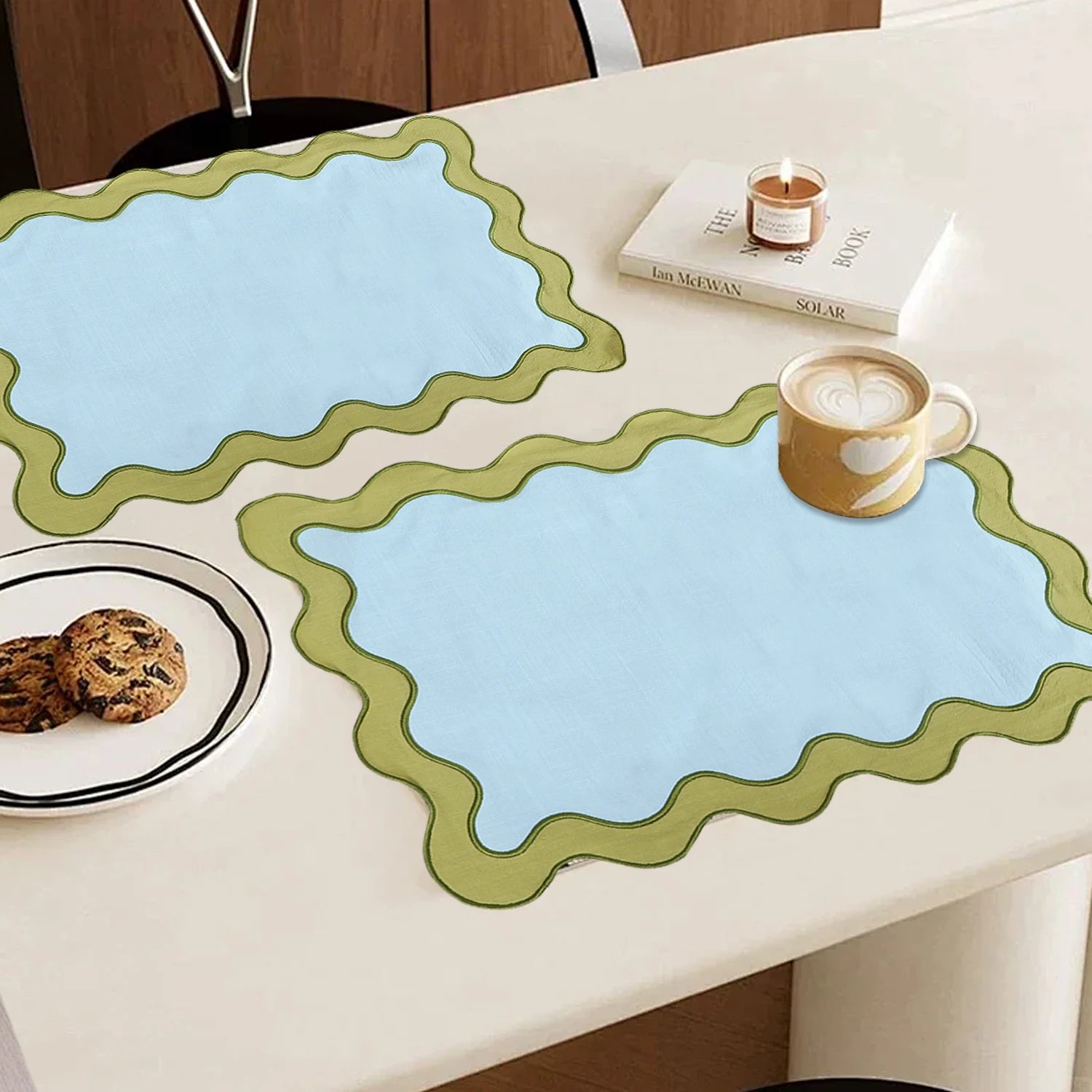 Serviette de table coton style moderne pour repas - vue 8 sur 7
