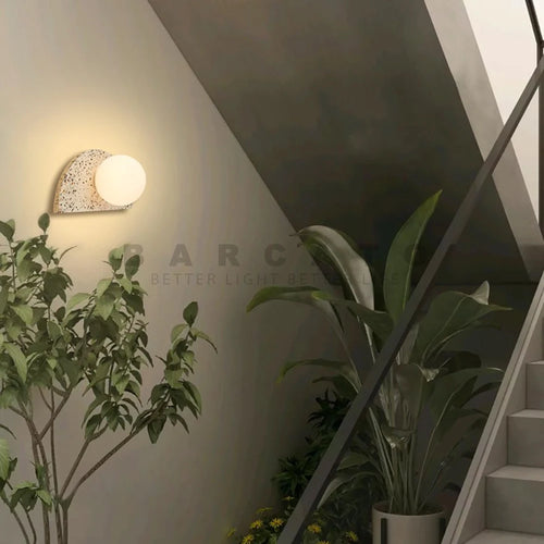 applique led terrazzo japonais rétro nordique homestay ciment