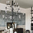 SANDYHA Nordique LED Plafond Lustre Italien Suspension Luminaire Décor À La Maison Salle À Manger Salon Intérieur Suspension Éclairage