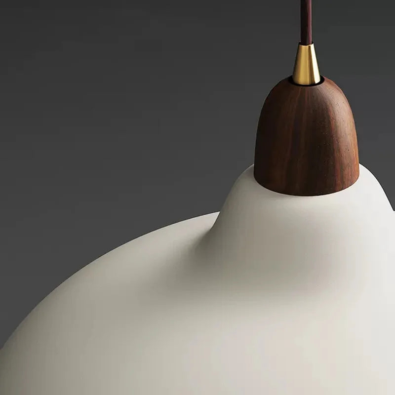 Suspension nordiques lampes suspendues industrielles luminaire d'intérieur pour salon salle à manger cuisine décor noir blanc suspension - vue 4 sur 10