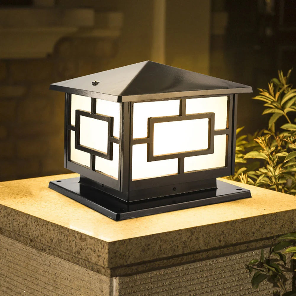 lampe extérieure rétro pour éclairage de jardin et chemin - vue 9 sur 8