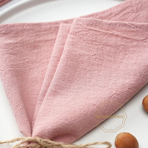 Serviette de table coton lavé style vintage