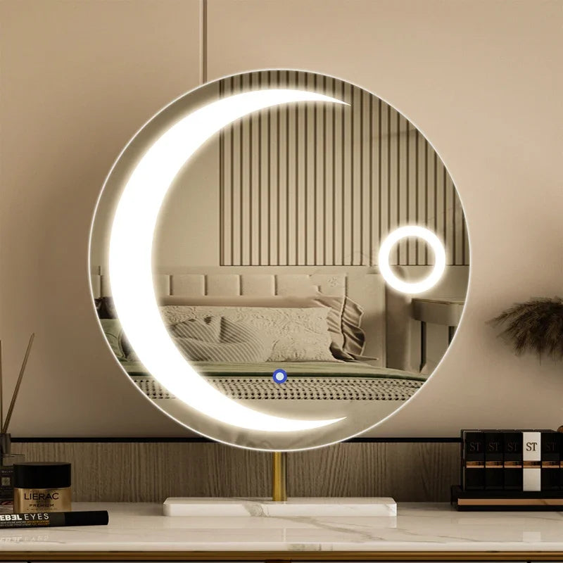 miroir led étoile moderne pour filles et cosmétiques luxe - vue 4 sur 14