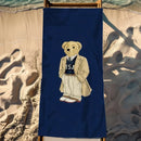Serviette de plage légère séchage rapide oursons anime