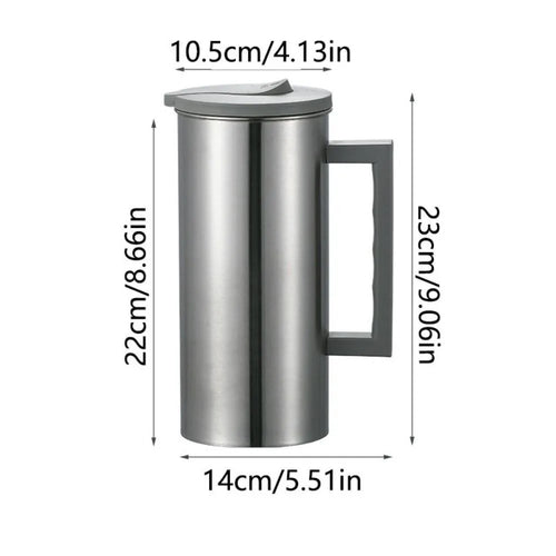 Bouteille eau 1 8l acier inox couvercle clapet
