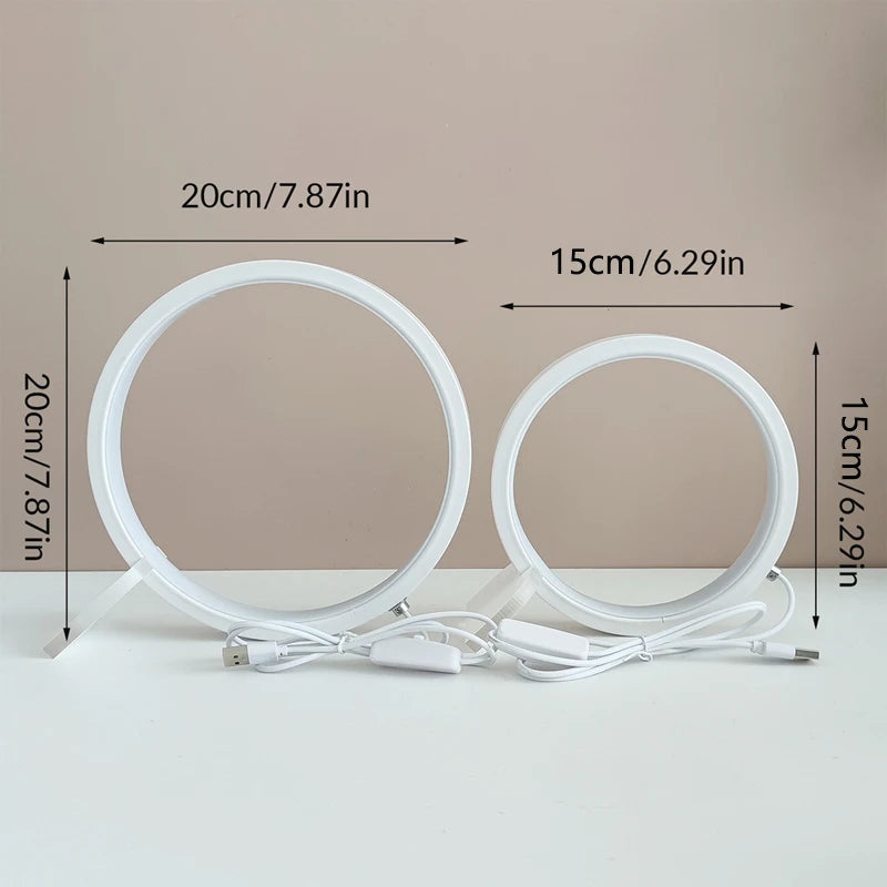 lampe usb ronde led gradation continue - vue 4 sur 6