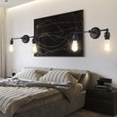 applique murale vintage à led avec 2 têtes rétro