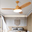 ventilateur de plafond moderne en bois avec lumière led et télécommande